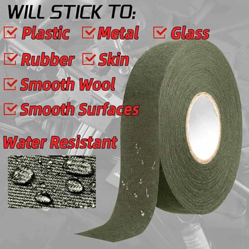 OD Green Tactical Grip Tape 1 Inch x 27.34 Yards Multipurpose Wrap for Guns & Sports