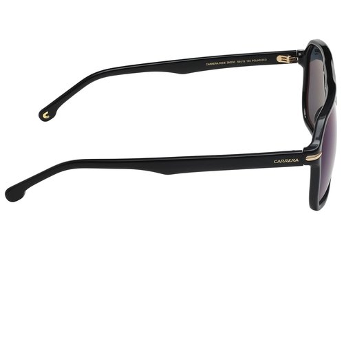 Carrera Men's Classic Polarized Navigator Sunglasses, Black and Gold, 59