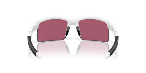 Oakley Kids' OJ9013 Capacitor Rectangular Sunglasses, Polished White/Prizm Field, 63 mm