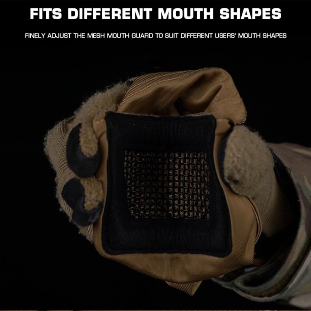 Full Face Mask Balaclava, Tactical Mask Hood Headgear,Combine with Helmet/Airsoft Mask