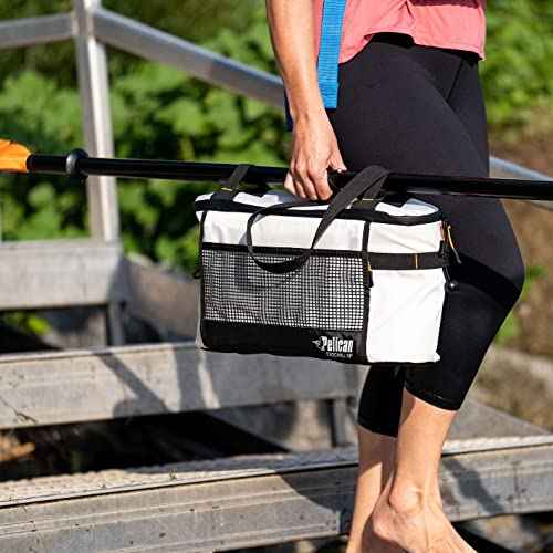 Pelican Exochill Seat 14L Pack Cooler - Perfect for Kayak with Lawn Chair - Soft Cooler with Shoulder Strap - Insualted