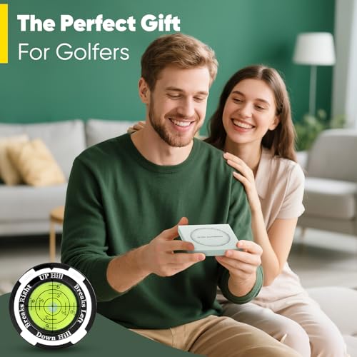 Golf Green Reading & Ball Marker Tool - Black & Green Version 1