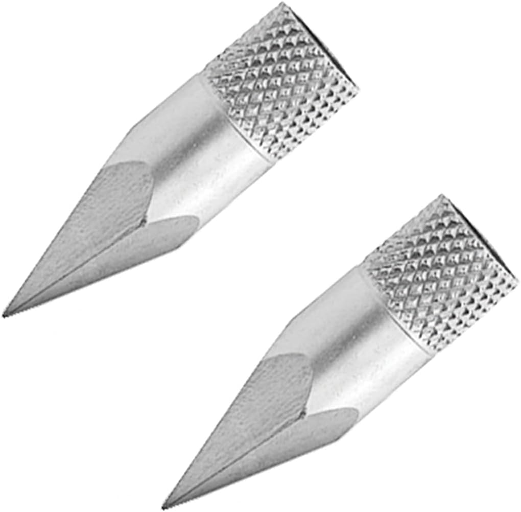 TRUGLO 5-Sided Stainless Steel Replacement Tips - 2 Pack for Speed Shot & Spring Fisher