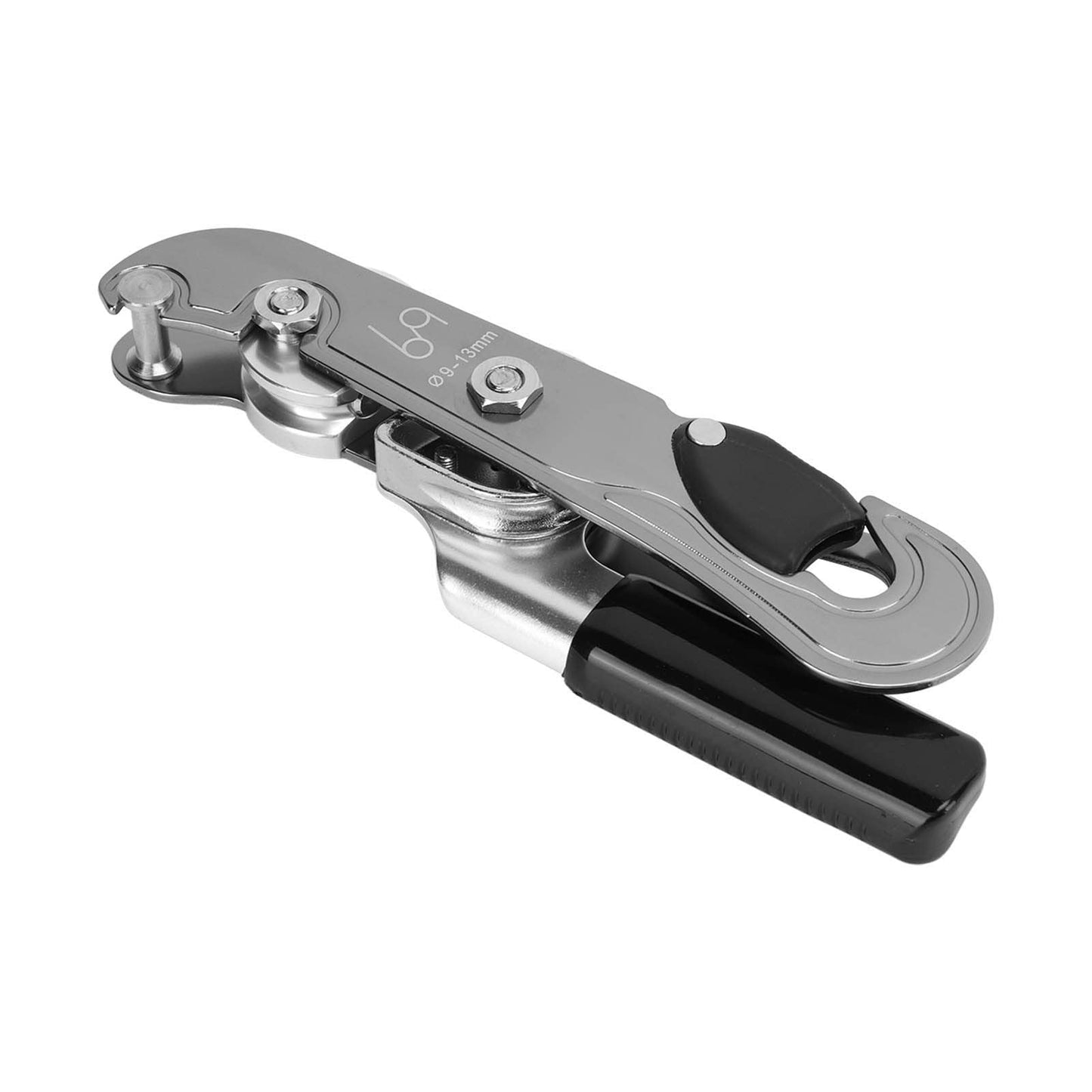 Hand Stop Descender, Professional Rock Climbing Descender & Ascender Set, Rappelling & Abseiling Device with Rope Stopper, Essential Climbing Gear for 9-13mm Rope, Belay Device