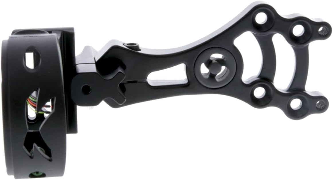 TRUGLO Storm Compact Black Bow Sight - Lightweight & Convertible for Precision Shooting