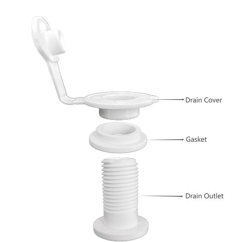 CAMGJORT Cooler Drain Plug for 50, 58 and 82 Qt Xtreme Coolers - 1.5" Shaft Length (1)