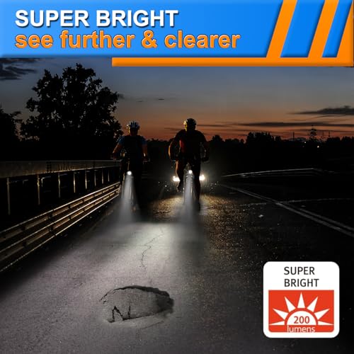 Electric Bike Headlight 48V 36V Waterproof Front Light with 2-Pin Connector