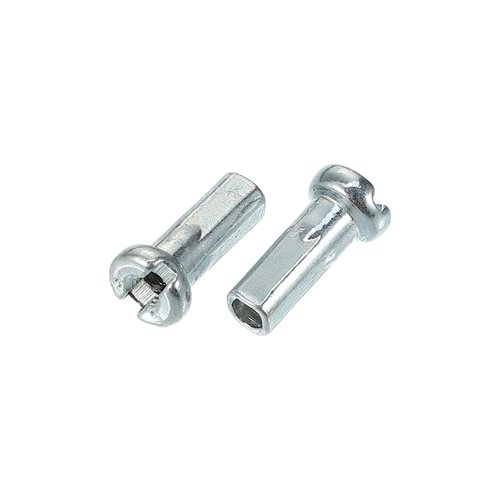 X AUTOHAUX 36 Pcs 14G J Bend 260mm x 2mm Bike Bicycle Spokes with Nipples Steel Silver Tone