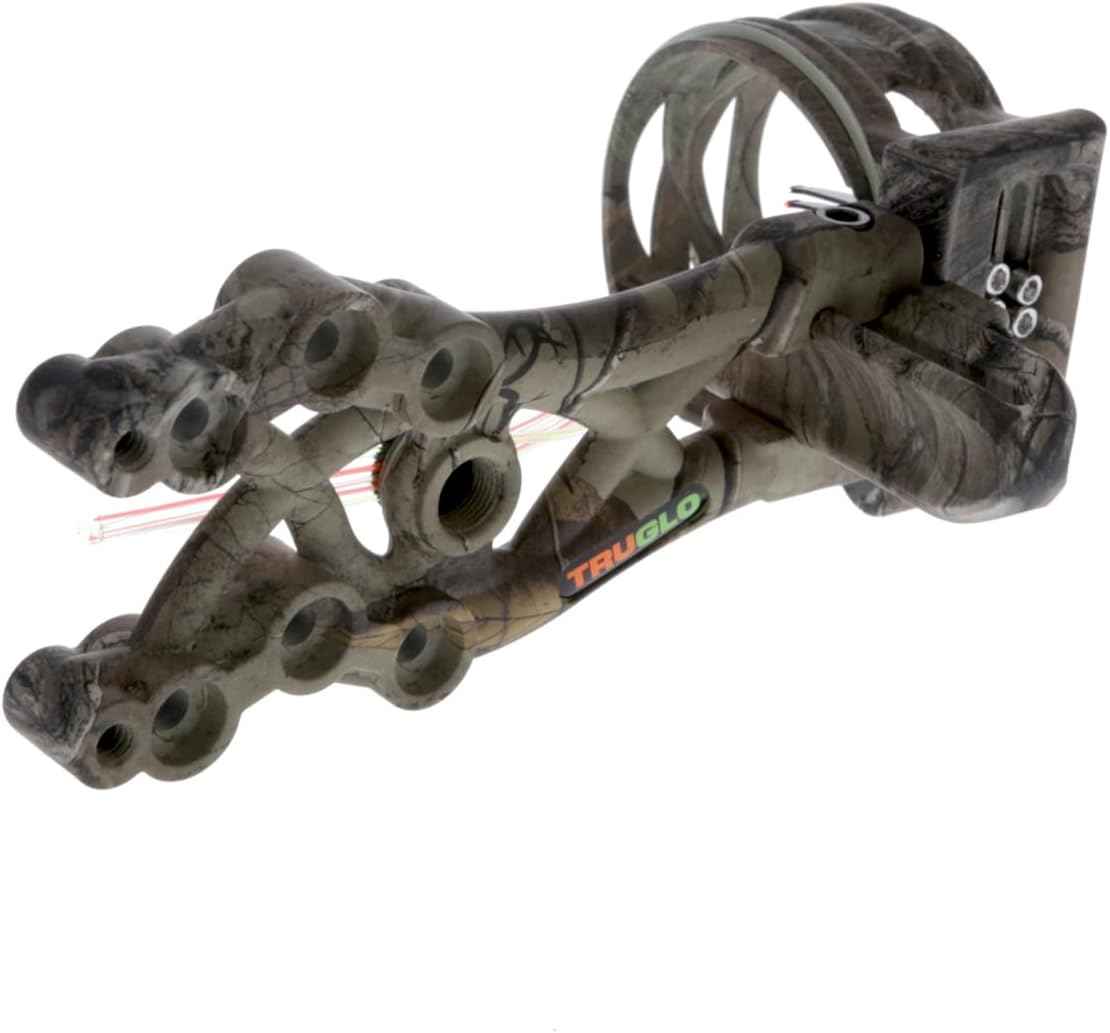 TruGlo Carbon Xtreme 5-Pin Archery Bow Sight - Ultra-Lightweight, Adjustable for Right & Left-Hand Shooters