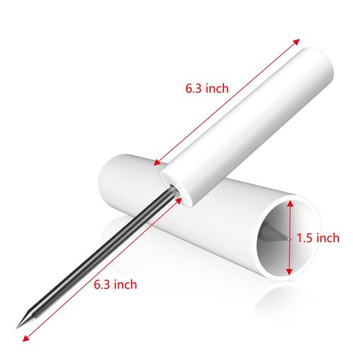 Rod Pole Holders for Bank Fishing，Fishing Rod Holder Ground，Portable Rod Holder，Beach Fishing Rod Holder,with Copper Fishing Rod Alarm Bell(4 Pack White)