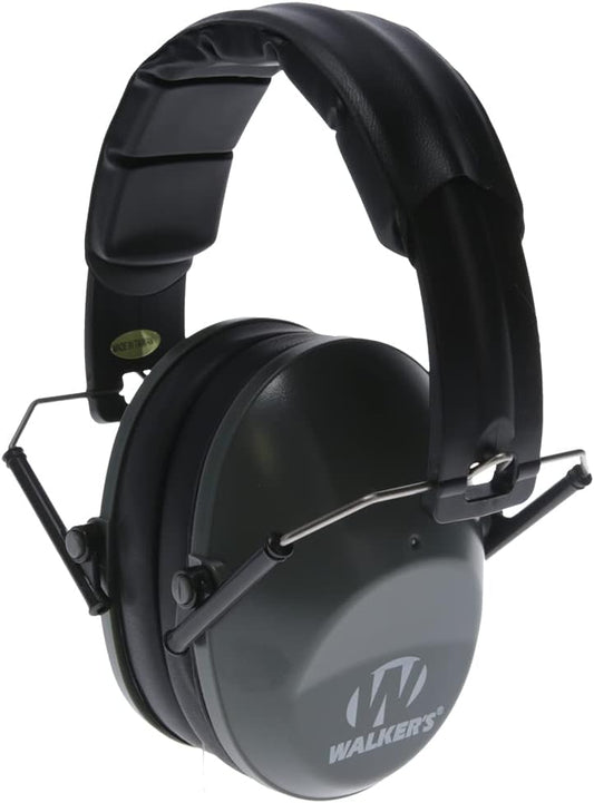 Walker's Unisex Adult's Lightweight Foldable Hearing Protection 22 dB Noise Reduction Pro Low-Profile Earmuffs
