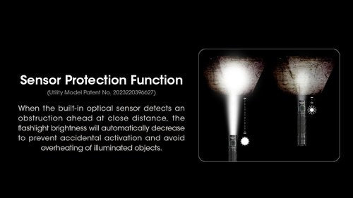 Nitecore MH12 Pro Tactical Flashlight, 3300 Lumen USB-C Rechargeable Long Throw Compact EDC Duty Light with Holster Sticker