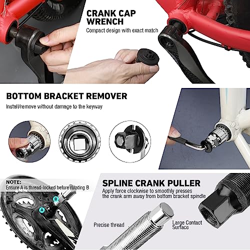 DURATECH 31-Piece Bicycle Tool Kit with Storage Box - Bike Repair Set