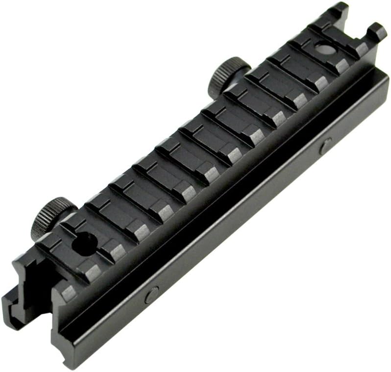 SNIPER1" High 13 Picatinny Slots, Hi-profile, Full Size Riser Mount, Hard Anodized, Black