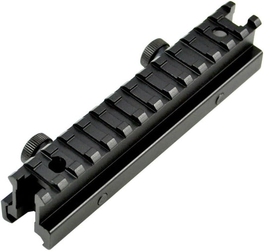 SNIPER1" High 13 Picatinny Slots, Hi-profile, Full Size Riser Mount, Hard Anodized, Black