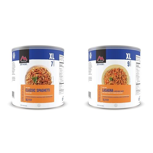 Mountain House Classic Spaghetti & Lasagna with Meat Sauce | Freeze Dried Survival Food | #10 Cans