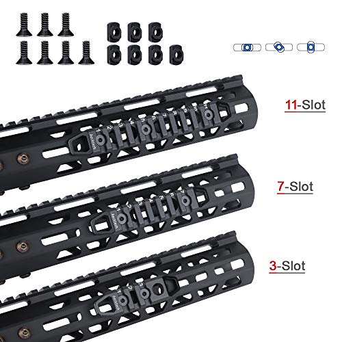 Multi-Slot Aluminum Rail for MMlocks and KKeymods System - 3, 7, 11 Slots