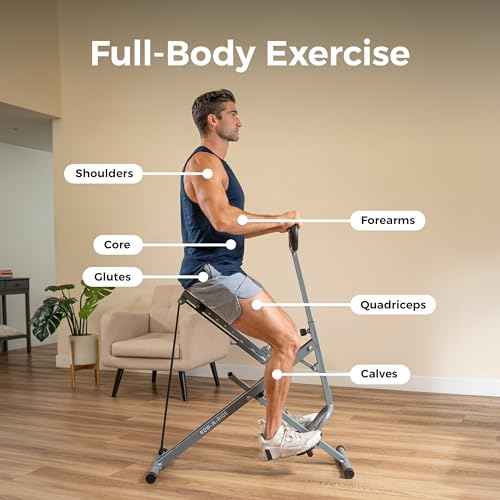 Sunny Health & Fitness Smart Row-N-Ride Glute & Leg Trainer, Foldable Squat Assist Rower with Exclusive SunnyFit App Connection