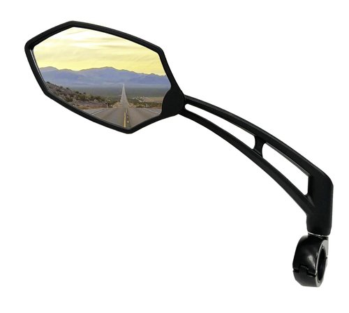 Hafny 2024 New Handlebar Bike Mirror, HD Glass Lens, Adjustable & Rotatable Safe Rearview Bicycle Mirror, Blast-Resistant, HF-M6002-FR051 (Anti-glare Blue Left)