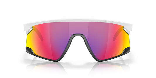 Oakley OO9280 BXTR Polarized Rectangular Sunglasses, Matte White/Prizm Road, 39 mm