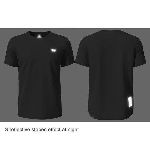 Wulbike Men Shirt Runing Quick Dry Athletic Gym Active T-Shirt Moisture Wicking top UPF 50+ SPF Sun Protective