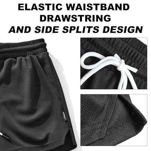 AIMPACT Mens Mesh Running Shorts 3 Inch Quick Dry Gym Athletic Workout Shorts for Men with Pockets