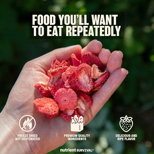 Freeze-Dried Strawberries – Premium Sliced | #10 Can, 25-Year Shelf Life, Emergency Food & Snacks
