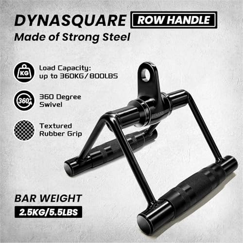 Set of 4 Cable Attachments for Home Gym - Heavy Duty Steel Lat Pulldown & Tricep Handles