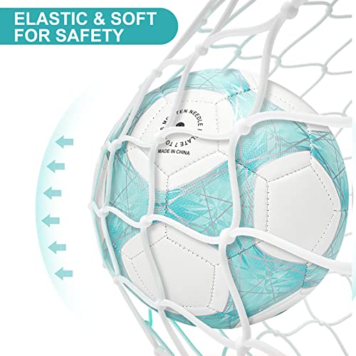 Color Change Soccer Ball Size 4 with Pump & Net - Teal/Blue/Pink Kids Outdoor Play