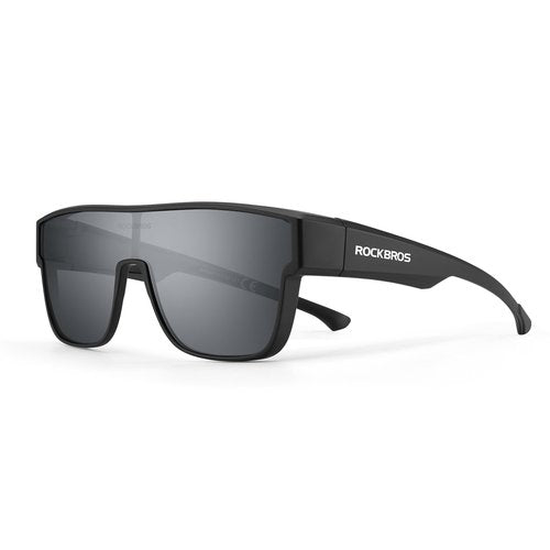 ROCKBROS Polarized Fit Over Glasses Sunglasses for Men Women,Wrap Around Sunglasses 100% UV400 Protection for Driving