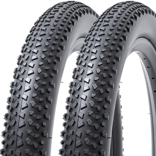 27.5 Inch Bicycle Tires 2 Pack, Durable Folding Mountain Bike Tires 50-584