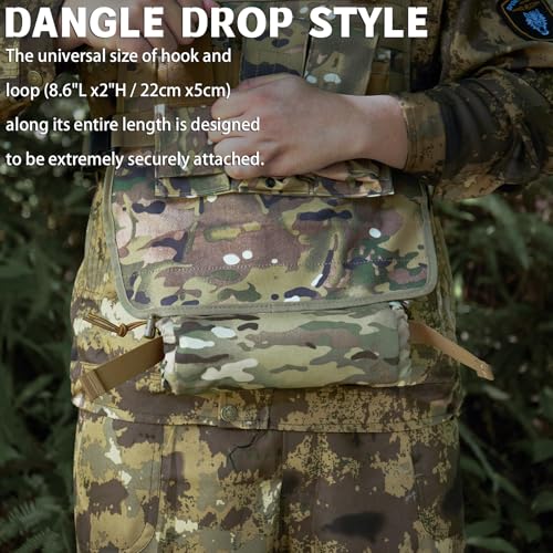 Ifak Medical Trauma Roll Up Drop Bag EMT First Aid Sub Abdominal Carrying Pouch Hook-N-Loop Tactical Dump for Plate Carrier/Chest Rig Vest