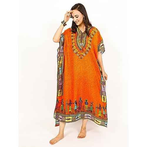 Kaftan Dress Plus Size Polyester Long Maxi Beach Cover Ups Caftan Loungewear House Dresses for Women