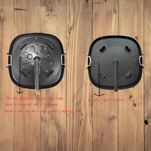 Korean Style Non-Stick Square Grill Pan for Indoor Outdoor BBQ - Smokeless, Maifan Coated, Tilt Design