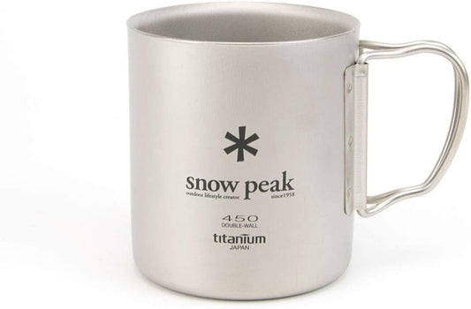 Snow Peak Double Wall Titanimum Insulated Mug, Lightweight, Durable, Camping, 300ml