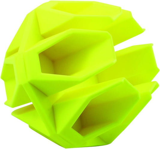 BIRCHWOOD CASEY Ground Strike Hex Target Ball for Outdoor Shooting - Durable Long-Lasting Highly Visible Yellow 6" Ball Resealable Target Rated for All Calibers from .22 up