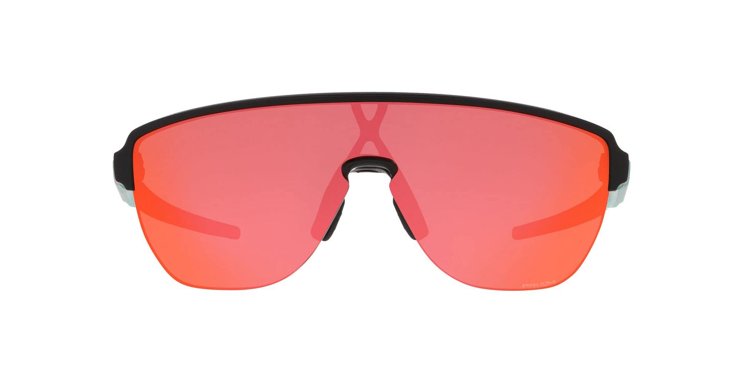 Oakley Men's OO9248 Corridor Rectangular Sunglasses, Matte Black/Prizm Trail Torch, 42 mm