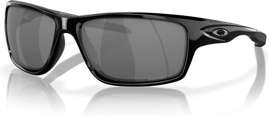 Oakley Man Sunglasses Polished Black Frame, Black Iridium Polarized Lenses, 60MM