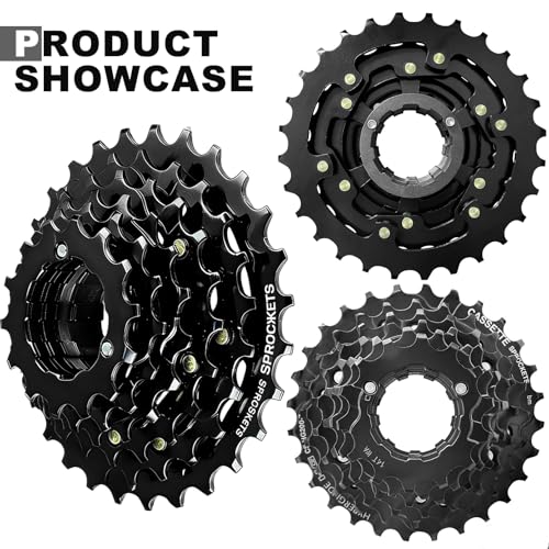 7 Speed Bike Cassette 12-28T Compatible with Mountain and Road Bikes