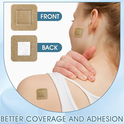 Fabric Square Bandages - 7/8 Inch, Pack of 200, Individually Wrapped - First Aid