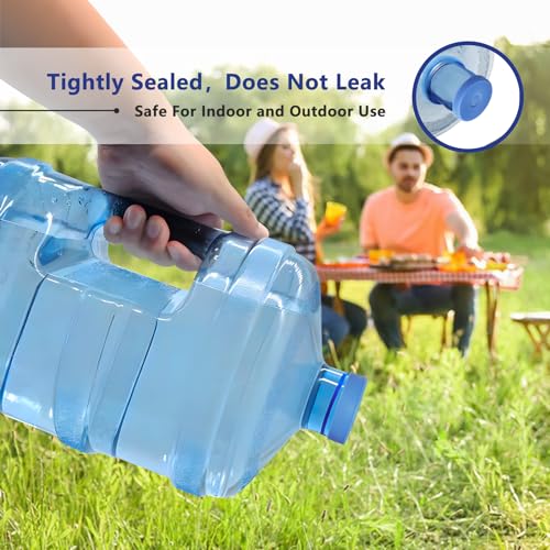 CozyBlue Reusable Silicone 5 Gallon Water Jug Cap - 3 Packs (Blue)