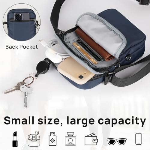 Anti-Theft Crossbody Sling Bag for Men Women RFID Block Water-Resistant Travel Purse