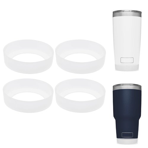 ZEYIYER 4 PCS Silicone Boot for 20 oz 30 oz, Silicone Tumbler Boot Sleeve Non-Slip Heat-Resistant Water Bottle Boot for Coffee Mug Cup