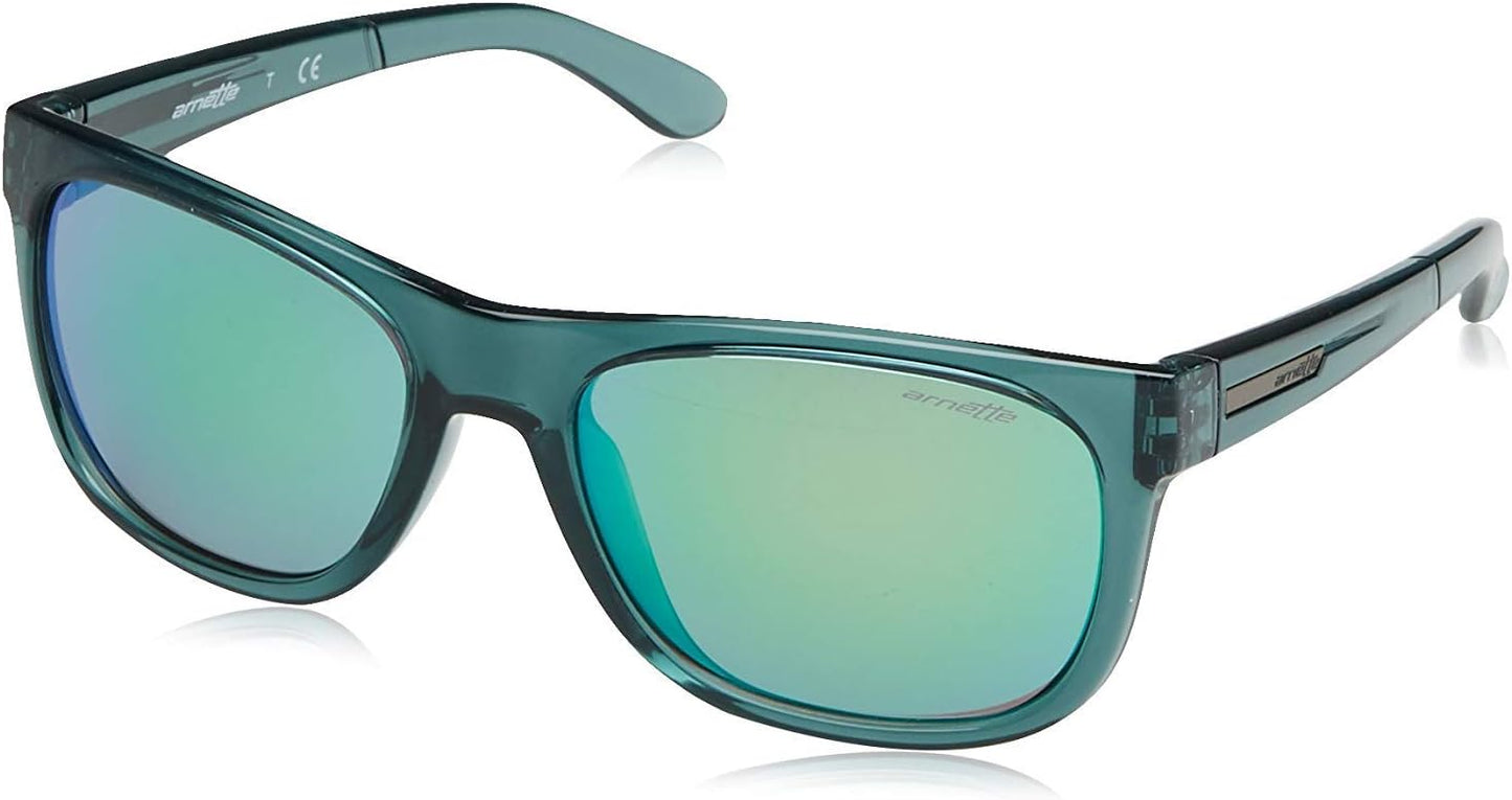 Arnette 4206 Green Ink Sunglasses with Light Green Mirror - Size 57/18