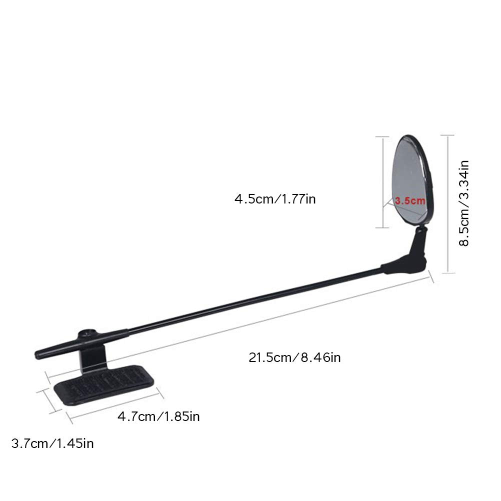 Generic Helmet Mirror 360° Adjustable Lightweight Helmet Rearview Mirror for Cycling Riding Motorcycle (As Shown), Generic5oqg83k1a9-43