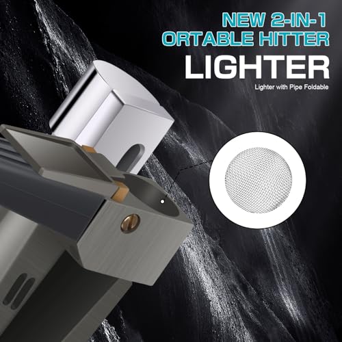 Multi-Purpose Foldable Metal Lighter with Gift Box - Refillable Torch for Camping & Kitchen - Variation 1