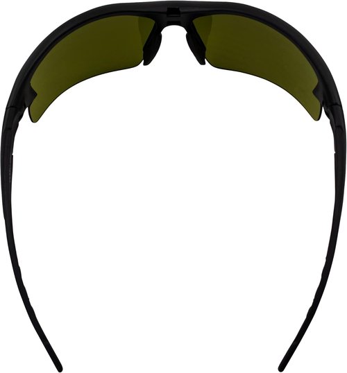Epoch Eyewear Brodie Sport Golf Motorcycle Sunglasses Black Frame with Green Lens