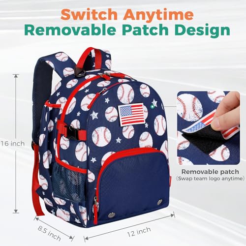 Choco Mocha TBall Bag for Toddler Kids with Bat Holder - Blue Variation