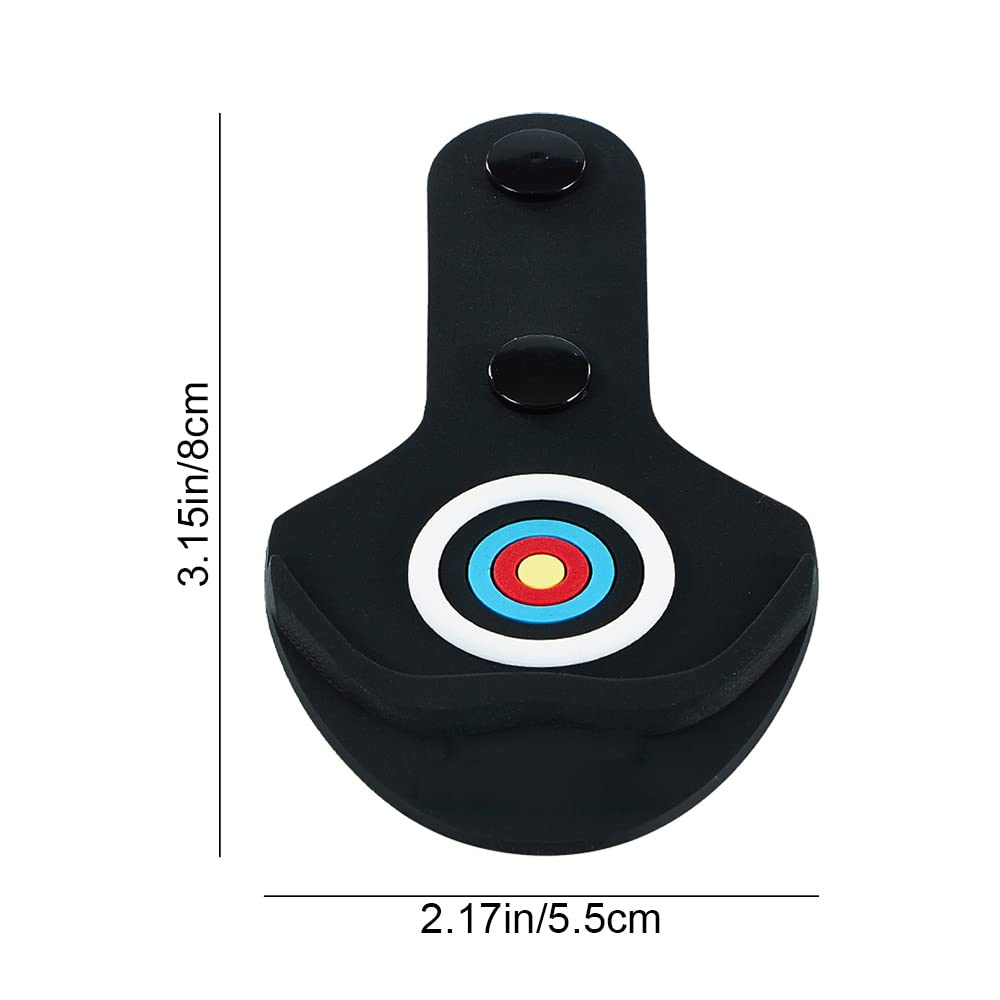 FEISIDUNWSF Archery Recurve Bow Limb Pad Small Bow Limb Tip Protector Durable Rubber Foot Pad for Bow Limbs Outdoor Hunting Shooting Training