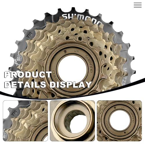 Bike Freewheel 7-Speed Tourney/TY MF-TZ500 Screw On Multiple Freewheel Bicycle Multiple Freewheel 14-28 Tooth (TZ500-7/14-28T)